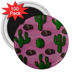 Cactuses 2 3  Magnets (100 Pack) by Valentinaart