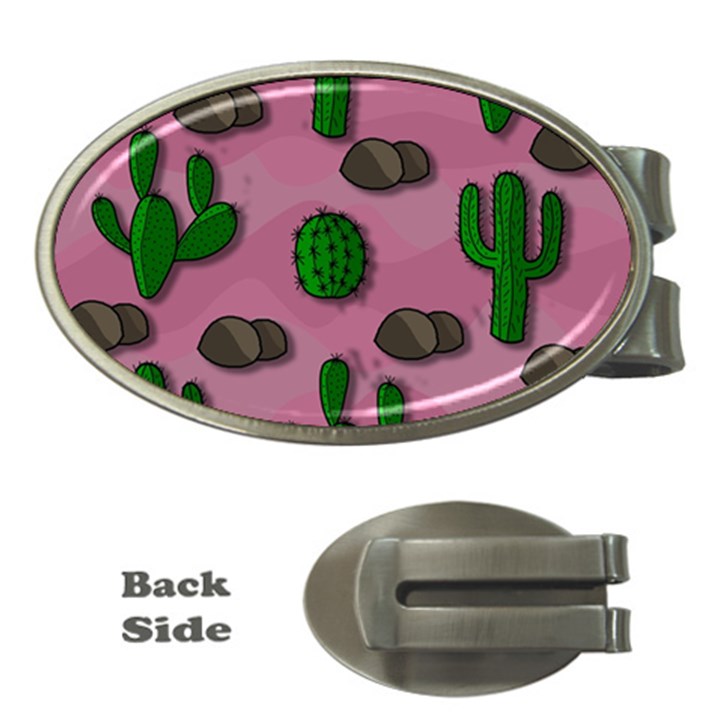 Cactuses 2 Money Clips (Oval) 