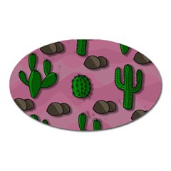 Cactuses 2 Oval Magnet by Valentinaart