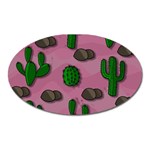 Cactuses 2 Oval Magnet Front