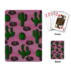 Cactuses 2 Playing Card by Valentinaart