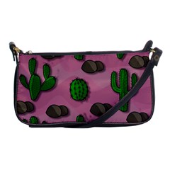 Cactuses 2 Shoulder Clutch Bags by Valentinaart