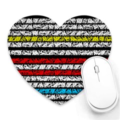 Simple Colorful Design Heart Mousepads by Valentinaart