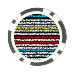 Simple Colorful Design Poker Chip Card Guards by Valentinaart