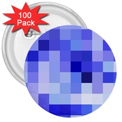 Pixie Blue 3  Buttons (100 Pack) 