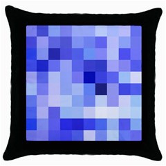 Pixie Blue Throw Pillow Case (black)