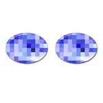 Pixie Blue Cufflinks (Oval) Front(Pair)