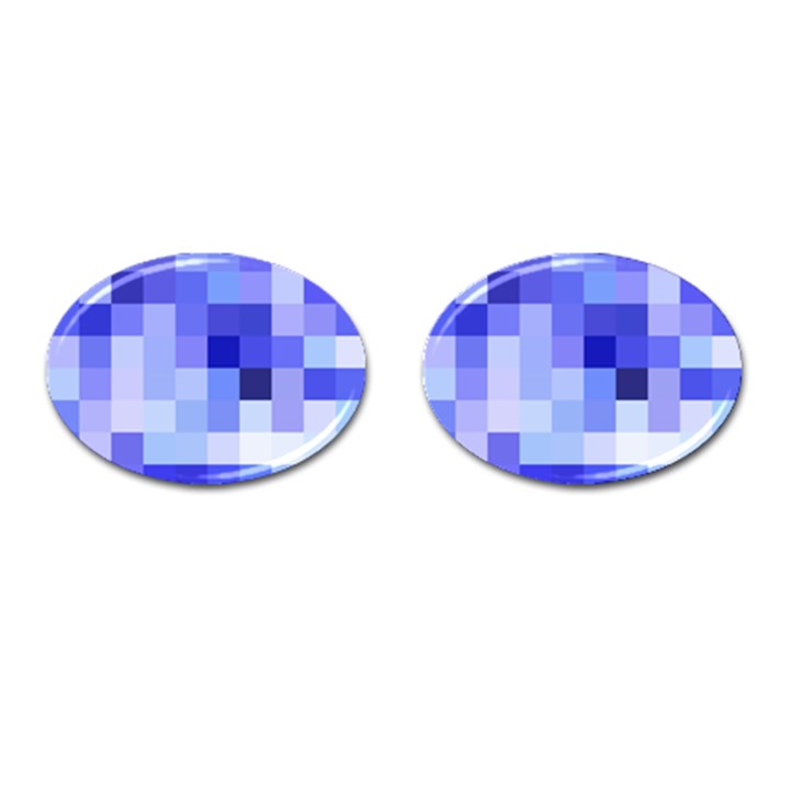 Pixie Blue Cufflinks (Oval)