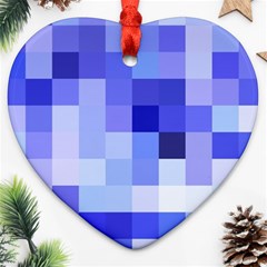 Pixie Blue Heart Ornament (2 Sides) by designsbyamerianna