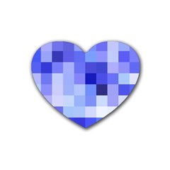 Pixie Blue Rubber Coaster (heart) 