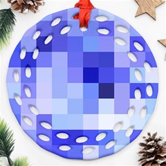 Pixie Blue Ornament (round Filigree) 