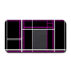 Simple Magenta Lines Medium Bar Mats by Valentinaart