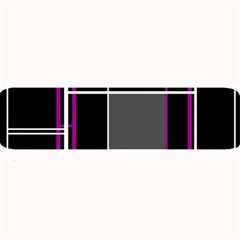 Simple Magenta Lines Large Bar Mats by Valentinaart