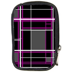 Simple Magenta Lines Compact Camera Cases by Valentinaart