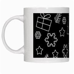 Simple Xmas Pattern White Mugs by Valentinaart