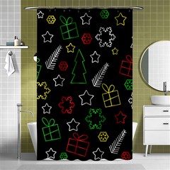 Colorful Xmas Pattern Shower Curtain 48  X 72  (small)  by Valentinaart