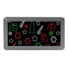 Green And  Red Xmas Pattern Memory Card Reader (mini) by Valentinaart