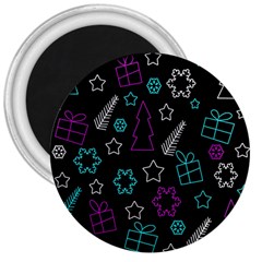 Creative Xmas pattern 3  Magnets