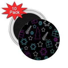 Creative Xmas pattern 2.25  Magnets (10 pack) 