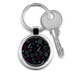 Creative Xmas pattern Key Chains (Round) 