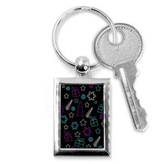 Creative Xmas pattern Key Chains (Rectangle) 