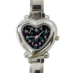 Creative Xmas Pattern Heart Italian Charm Watch by Valentinaart