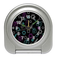 Creative Xmas pattern Travel Alarm Clocks