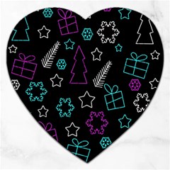 Creative Xmas pattern Jigsaw Puzzle (Heart)