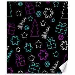 Creative Xmas pattern Canvas 8  x 10 