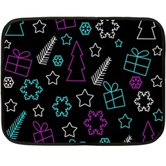 Creative Xmas pattern Double Sided Fleece Blanket (Mini) 