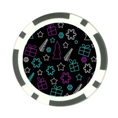 Creative Xmas pattern Poker Chip Card Guards (10 pack) 