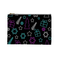 Creative Xmas Pattern Cosmetic Bag (large)  by Valentinaart