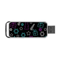 Creative Xmas Pattern Portable Usb Flash (one Side) by Valentinaart