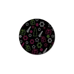 Elegant Xmas Pattern Golf Ball Marker (4 Pack) by Valentinaart