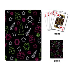 Elegant Xmas Pattern Playing Card by Valentinaart