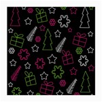 Elegant Xmas pattern Medium Glasses Cloth (2-Side) Back