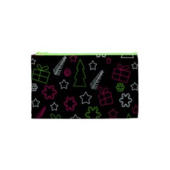 Elegant Xmas Pattern Cosmetic Bag (xs) by Valentinaart