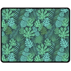 Tropical Plantation Pattern2 Double Sided Fleece Blanket (medium)  by kostolom3000shop