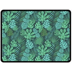 Tropical Plantation Pattern2 Double Sided Fleece Blanket (large)  by kostolom3000shop