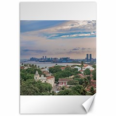 Aerial View Of Olinda And Recife, Pernambuco Brazil Canvas 12  X 18   by dflcprints