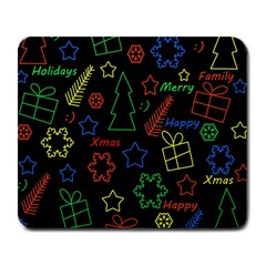 Playful Xmas Pattern Large Mousepads by Valentinaart