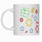 Simple Christmas pattern White Mugs Left