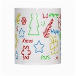 Simple Christmas pattern White Mugs Center