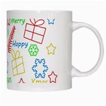 Simple Christmas pattern White Mugs Right