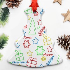 Simple Christmas Pattern Ornament (christmas Tree) by Valentinaart