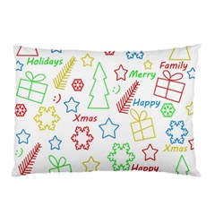 Simple Christmas Pattern Pillow Case (two Sides) by Valentinaart