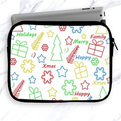 Simple Christmas Pattern Apple Ipad 2/3/4 Zipper Cases by Valentinaart