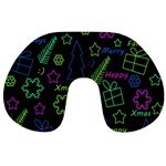 Decorative Xmas pattern Travel Neck Pillows Front