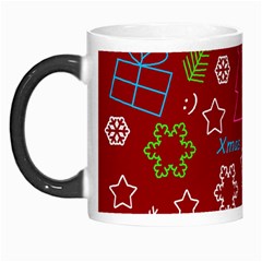 Red Xmas Pattern Morph Mugs by Valentinaart