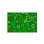 Green Xmas pattern Satin Wrap Front